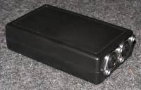 MIDI-USB-Box, Seite mit MIDI-Buchsen