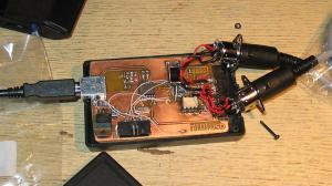 MIDI-USB-Box, geöffnet