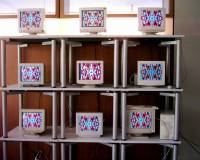 Monitorwand, hell, frontal