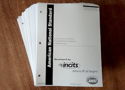 Printout of ANSI INCITS 226-1994 (R2004) (formerly ANSI X3.226-1994 (R1999)); click for a larger version (3028 kB).