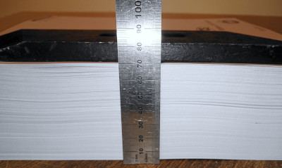 Measuring the height of ANSI Common Lisp; click for a larger version (2908 kB).